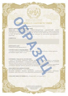 Образец Сертификат СТО 01.064.00220722.2-2020 Краснодар Сертификат СТО 01.064.00220722.2-2020 